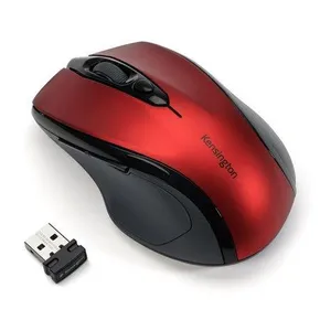 Maus "Pro Fit", rot, kabellos, optisch, mittlere Größe, USB, KENSINGTON